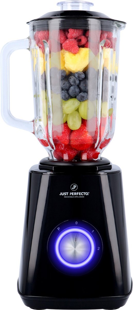 foto van een 1000 Watt blender met LED indicatie