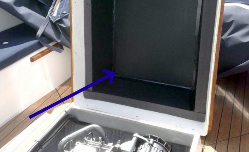 Foto van Melamineschuim op een schip