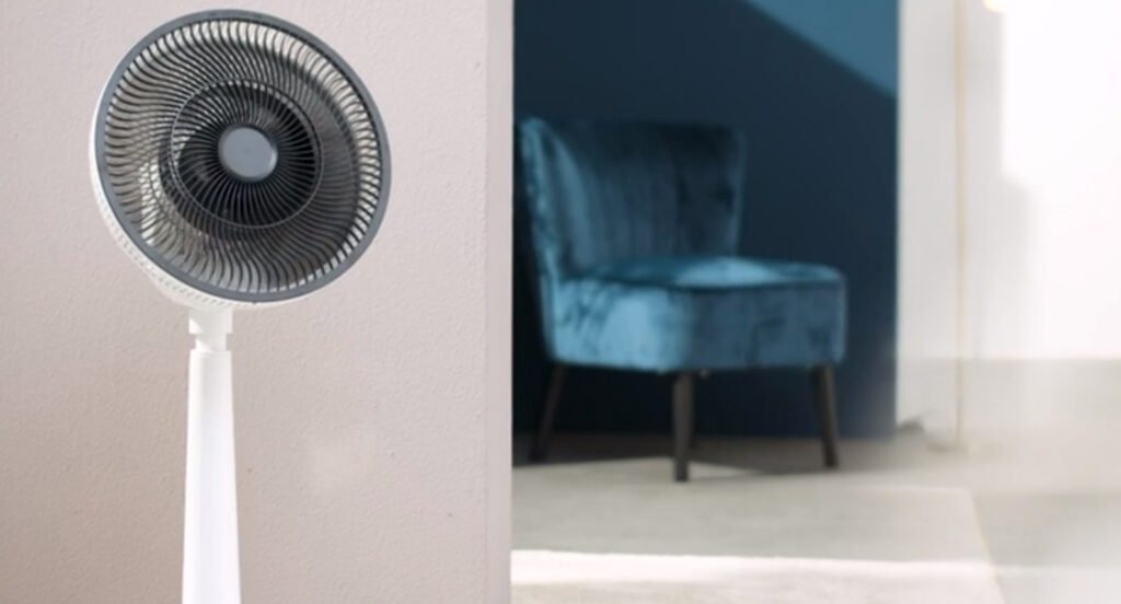 Foto van de duux stille ventilator