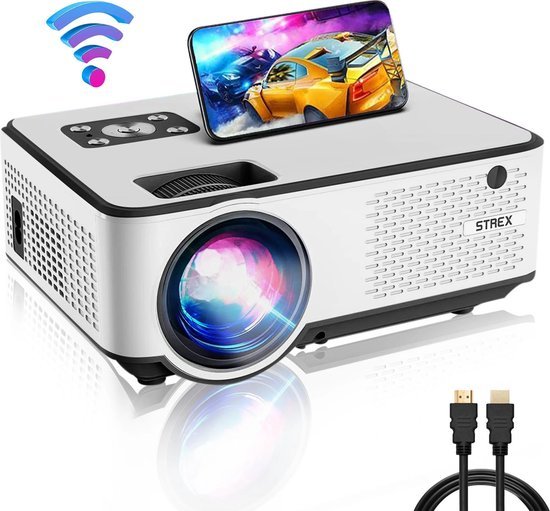foto van een Wifi mini beamer 7000 lumen