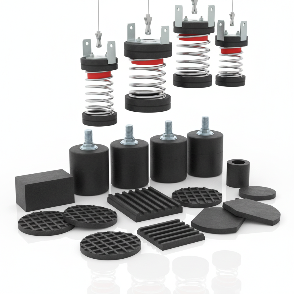 Materialen om contactgeluid te verminderen