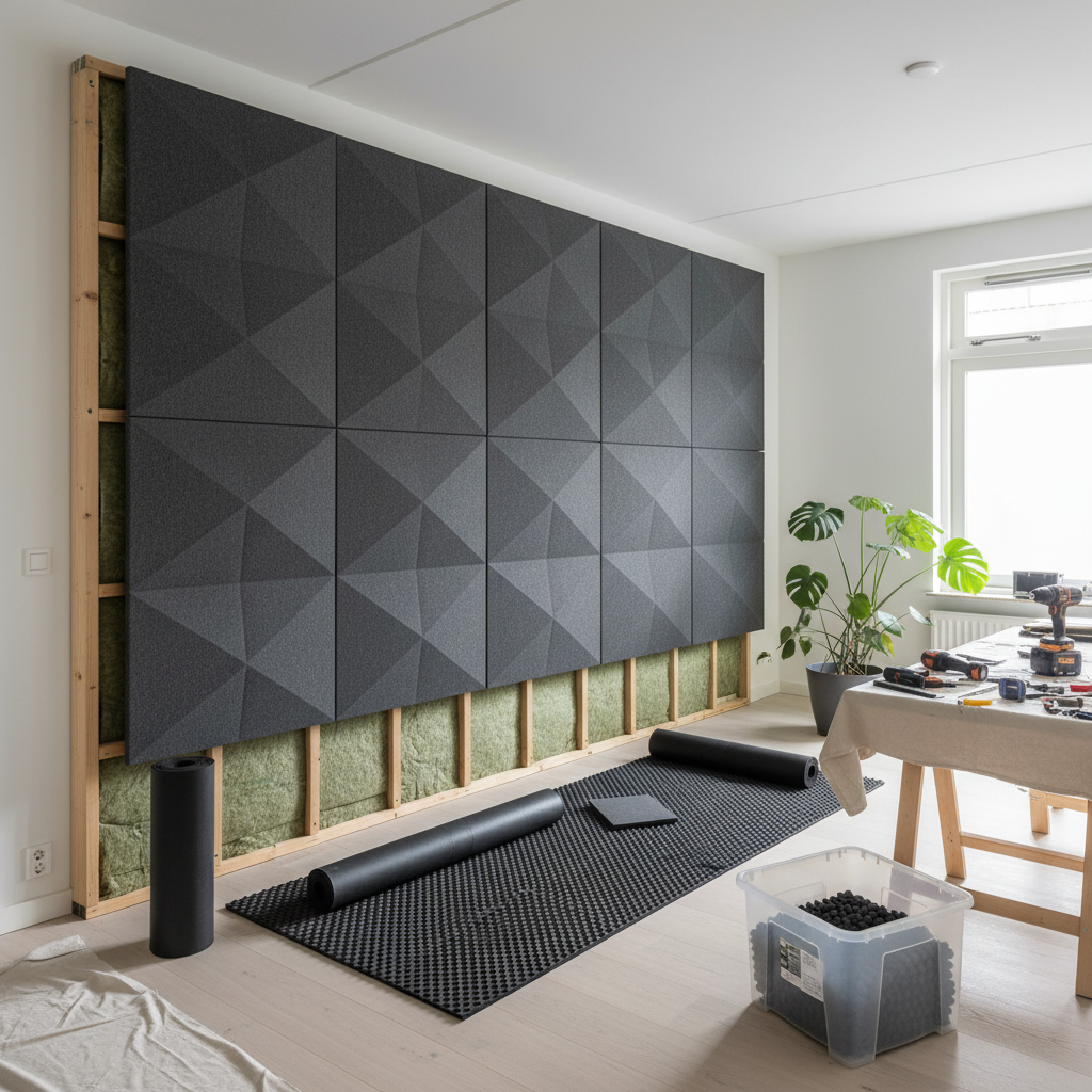 Geluidsisolatie tussenmuur met buren