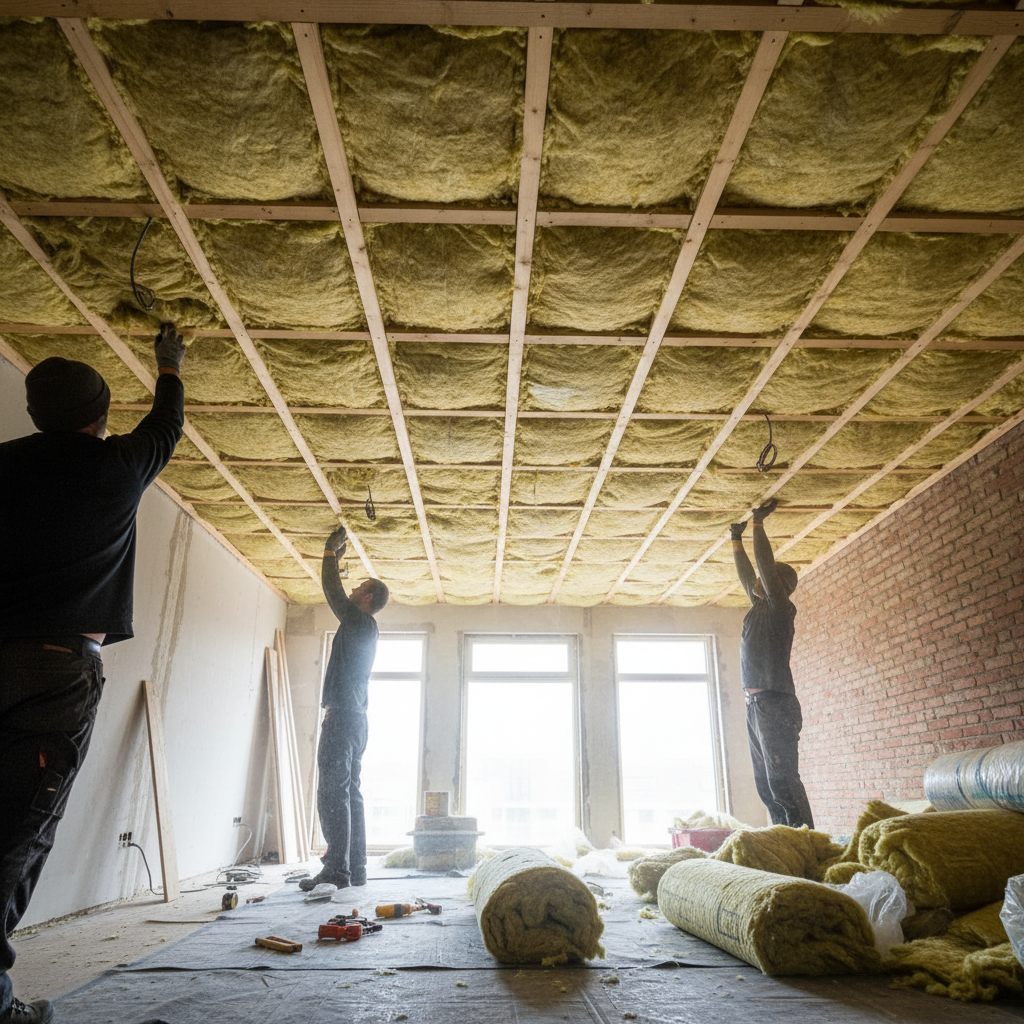 Plafond isoleren in appartement