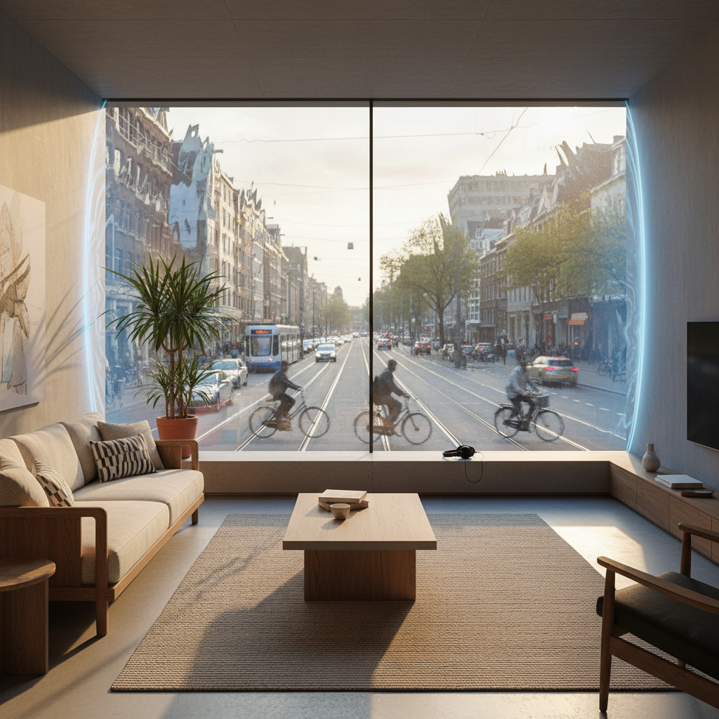 Verkeersgeluid buiten woning